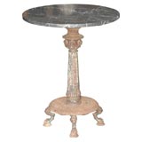 Cast Iron 
Marble Table