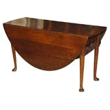 Antique George III Oak Drop Leaf Table