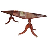 Early 19th Century Regency Two-Pedestal Dining Table Antique Early 19th Century Regency Two-Pedestal Dining Table