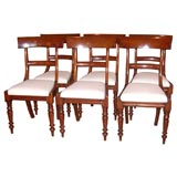 Set of Eight Early 19th Century Regency Dining Chairs