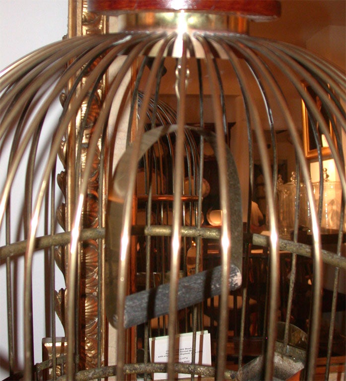 Large 19th Century Brass Bird Cage 1
