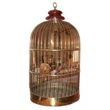 Large 19th Century Brass Bird Cage