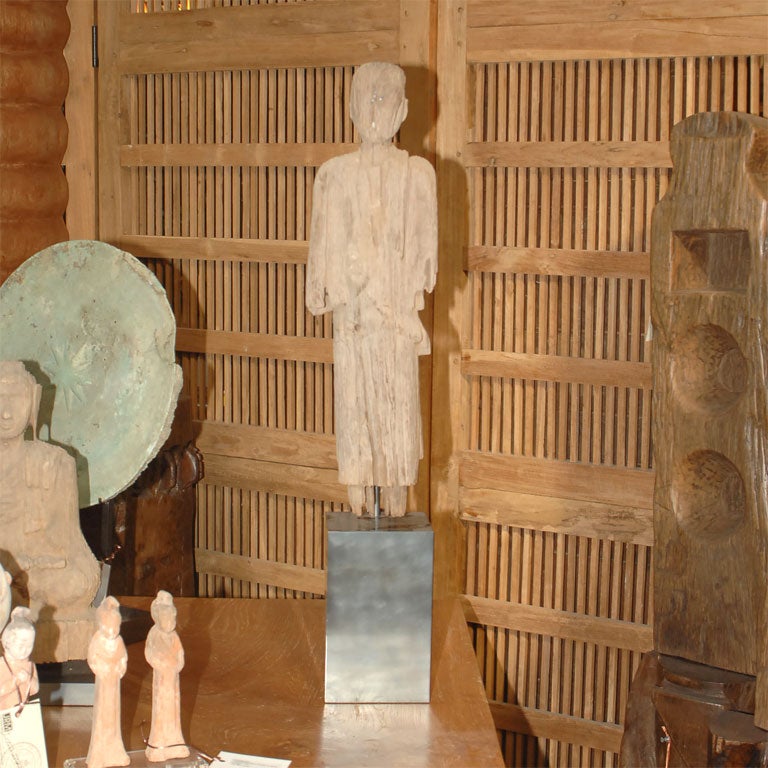 Burmese Standing Figure of Buddhist Monk (Reference # a01939/s)