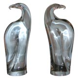 Pair of Glass Eagles by Seguso