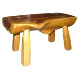 Handcarved Tree Trunk Stool