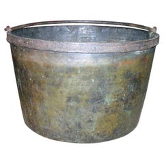Antique 19th c. English Overscale Brass Cauldron