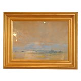 The Prairies with Receding Mountains Signed "W H Holmes"