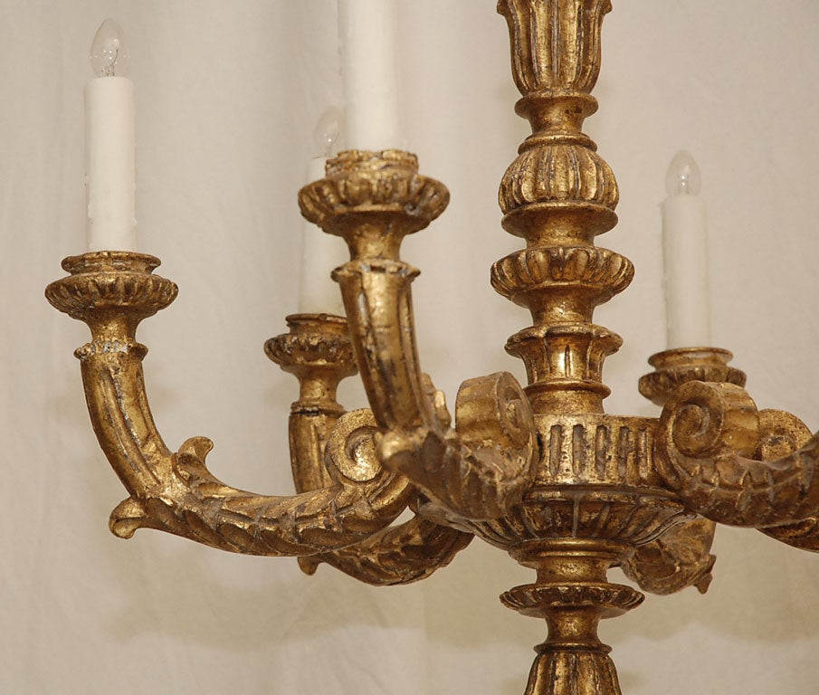 Louis XVI Style Giltwood Chandelier (GMD#1406) 2