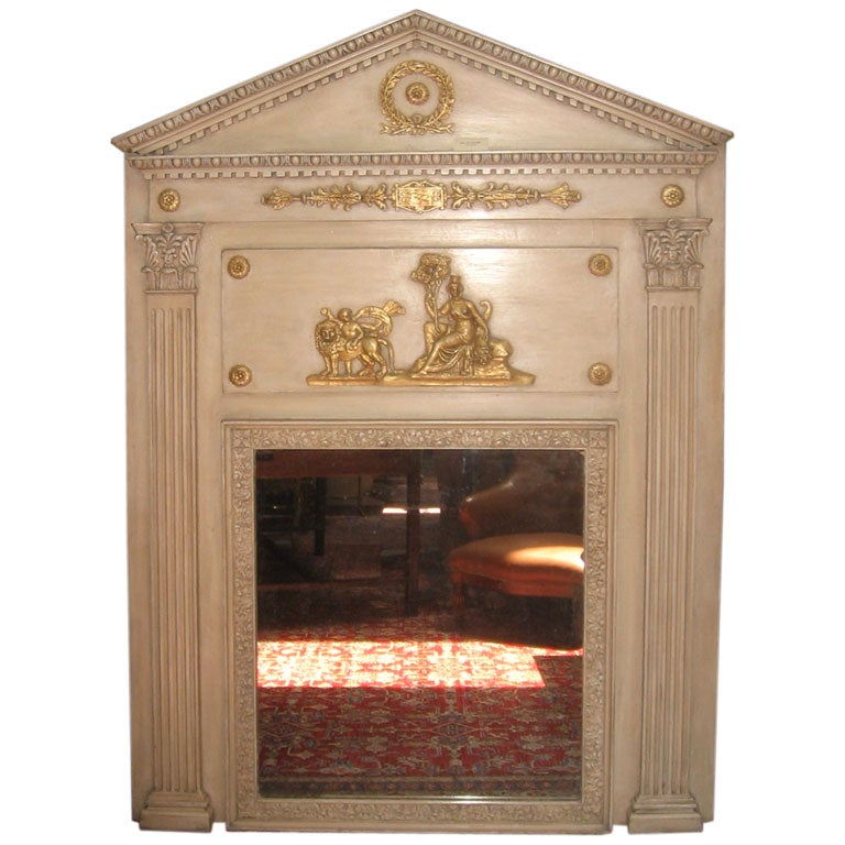 A Late 18th Century French Neo-classical Mirror de Boiserie For Sale