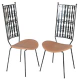 Four Casbah Iron Dining Chairs