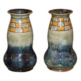 Rare Pair of Arts And Crafts Movement Vases by Royal Doulton