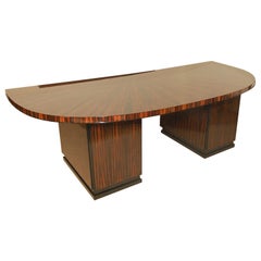 Grand Starburst Macassar Ebony Executive Desk