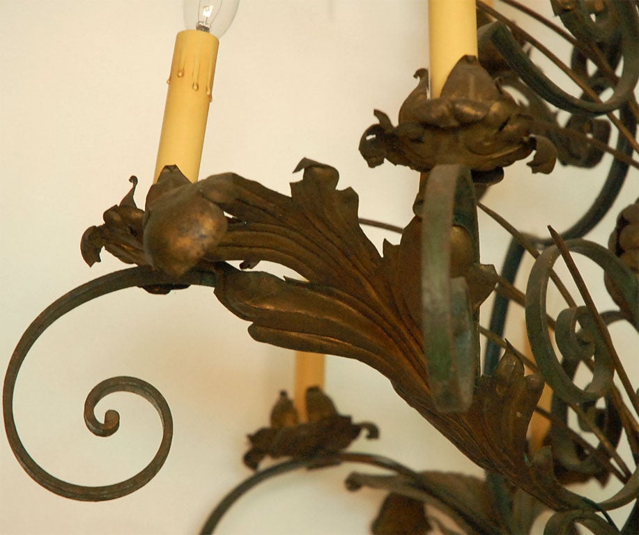 Wrought Iron Chandelier 3
