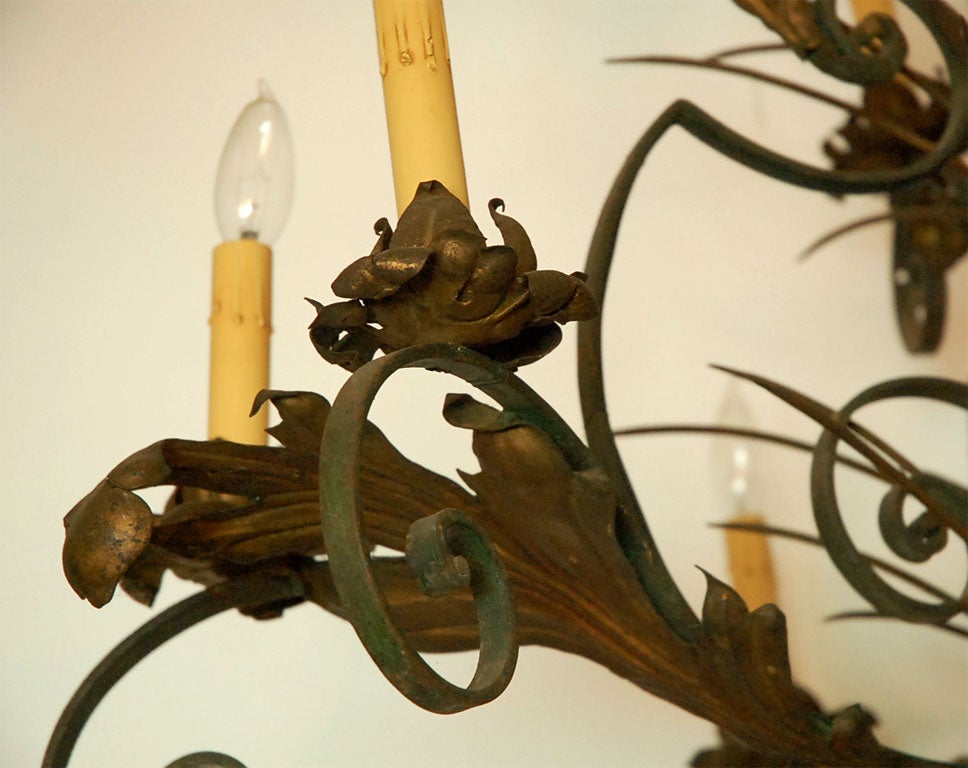 Wrought Iron Chandelier 4