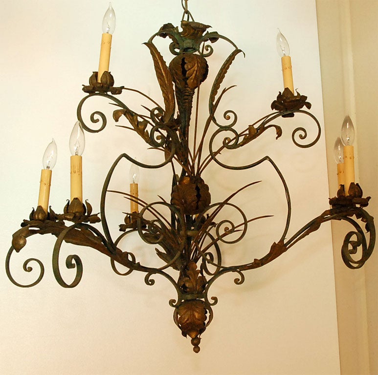 Wrought Iron Chandelier 5
