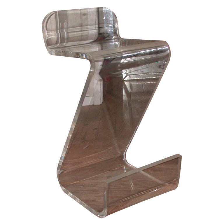 Lucite Z Bar Stool By Gutterman At 1stdibs Lucite Z Bar Stool By Gutterman
