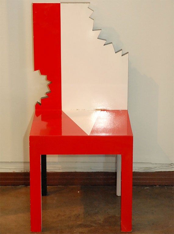 PIRANHA CHAIR BY PIERRE SALA. 138 / 250. HIGH GLOSS FINISHED OVER WOOD.