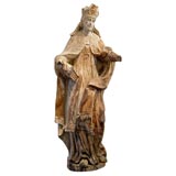 18th Century French Carved Saint