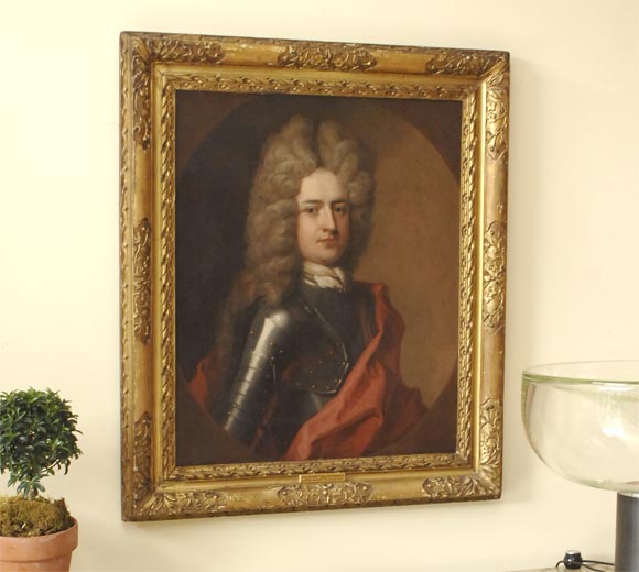 Amazing 18th Century portrait, stamped John Churchill 1st Duke of Marlborough K.G., Sir Winston Churchill was a proud descendant, painted by renowned artist Godfrey Kneller<br />
an English military officer during the War of the Spanish Succession.