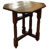 Rustic Jacobean Walnut Side Table