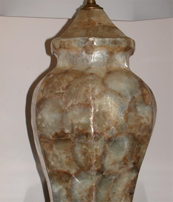 American BEAUTIFUL CAPIZ SHELL LAMP