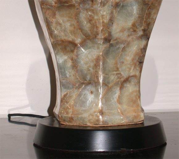 Mid-20th Century BEAUTIFUL CAPIZ SHELL LAMP