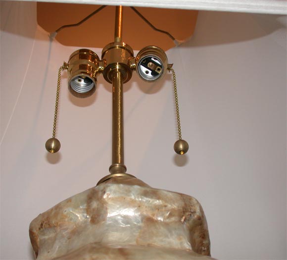 BEAUTIFUL CAPIZ SHELL LAMP 2