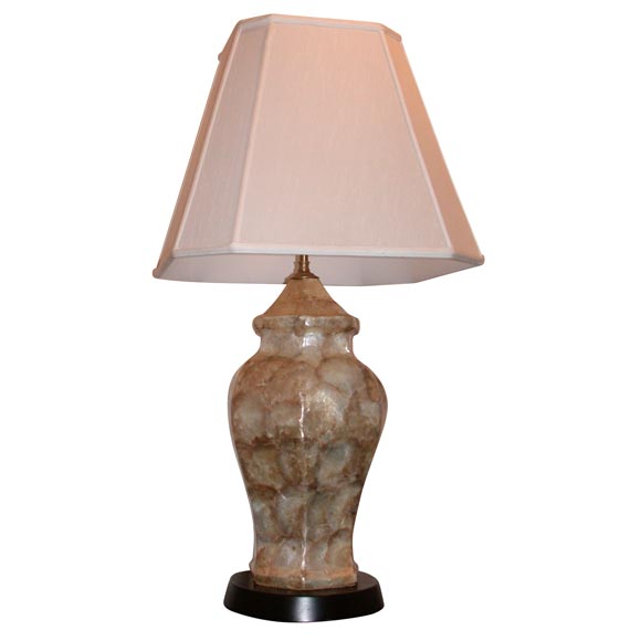BEAUTIFUL CAPIZ SHELL LAMP