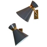 PAIR OF FRENCH CONE SCONCES