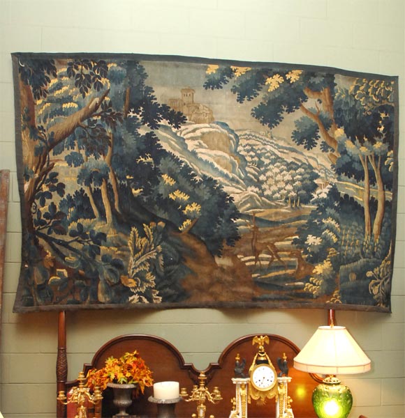 A 17th Century Flemmish Verdure Tapestry Fragment