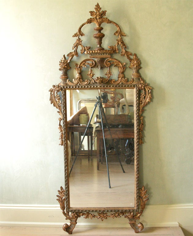 Italian Wood Carved Mirror