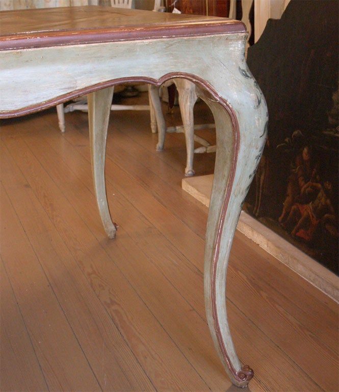 Versailles Parquet Top Dining Table For Sale 2