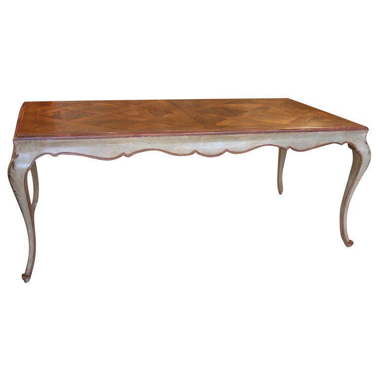 Versailles Parquet Top Dining Table For Sale