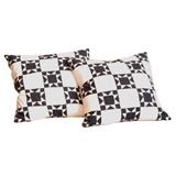 Antique BLUE AND WHITE QUILT PATCH  PILLOW