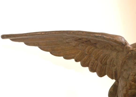 19THC ORIGINAL GILDED CAST IRON & MOUNTED EAGLE /PENNSYLVANIA 2