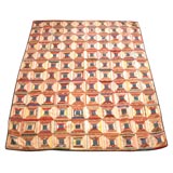 19THC LOG CABIN QUILT FROM PENNSYLVANIA