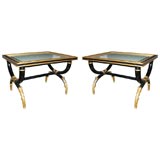 PAIR OF MAURICE HIRSCH LOW SIDE TABLES