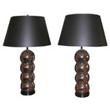 Used George Kovacs Chrome Ball Sculptural Lamps