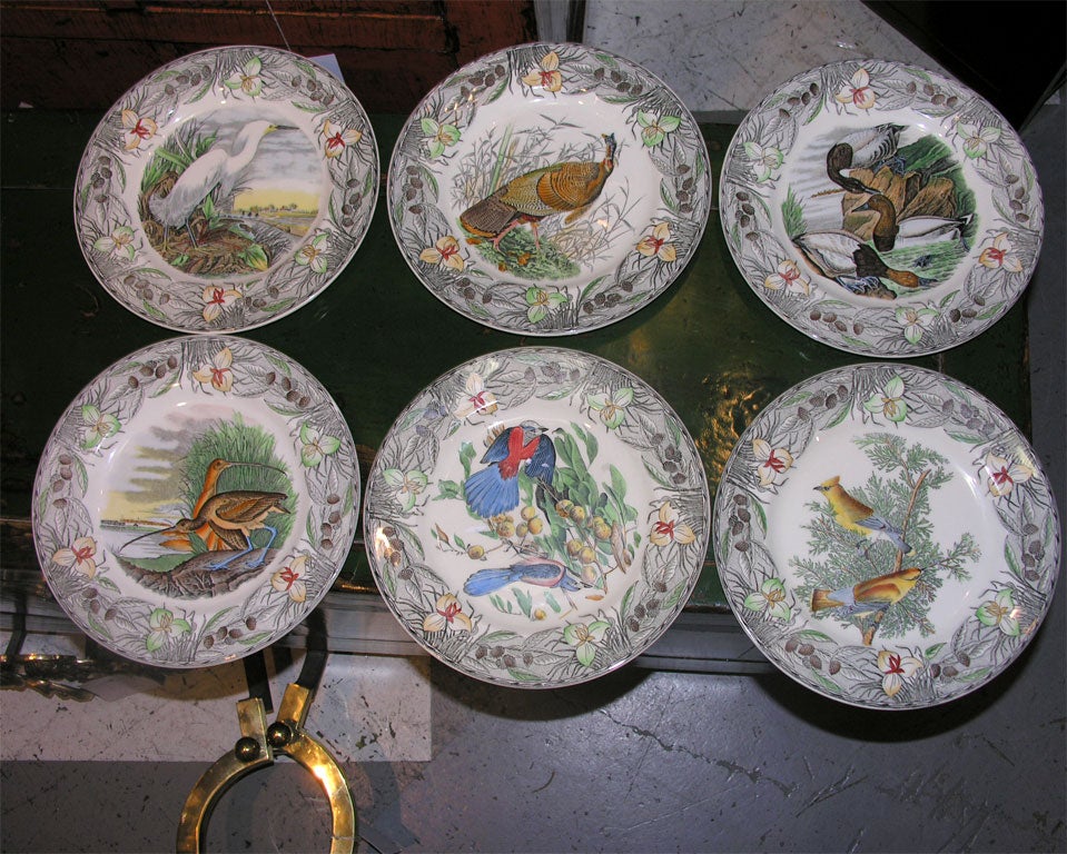 Adams  "John Jay Audabon" Six hand coloured  Plates