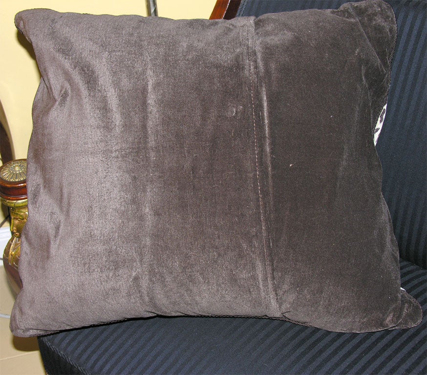 Pair of Scalamandre Leopard Silk Velvet  26 Inch Pillows 3
