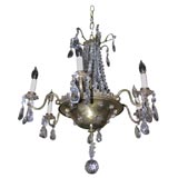 1940's French Chandelier with Matching Sconces Available