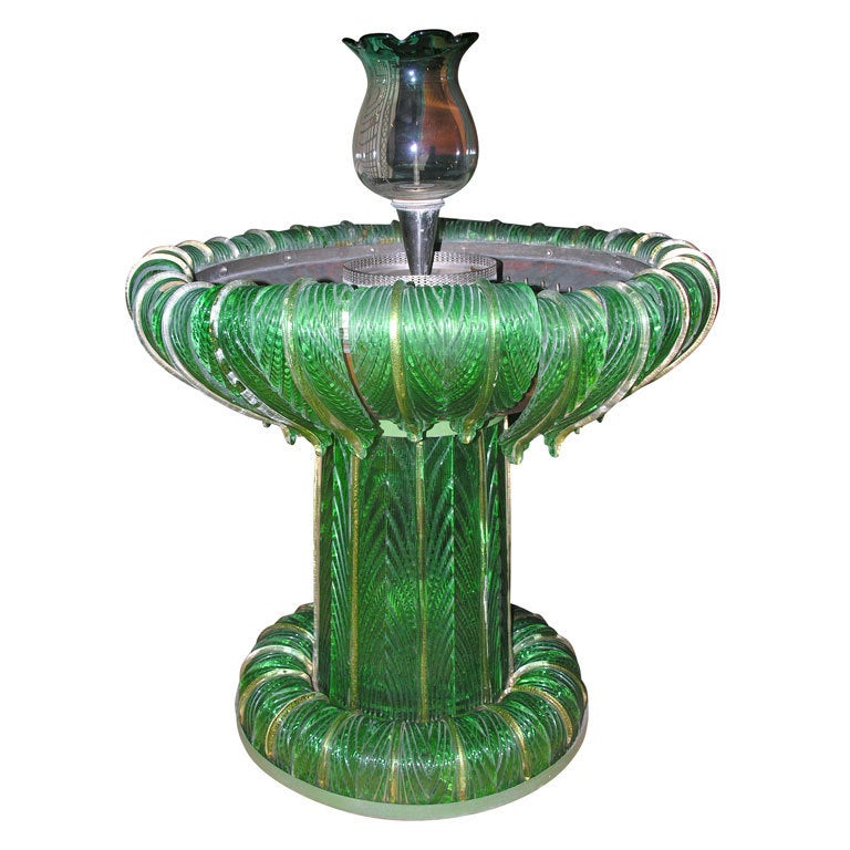 Venetian Murano Glass Fountain