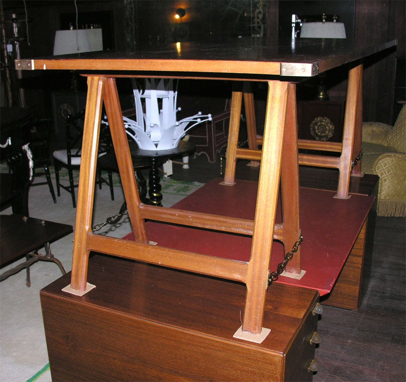 French Saw Horse Desk 3
