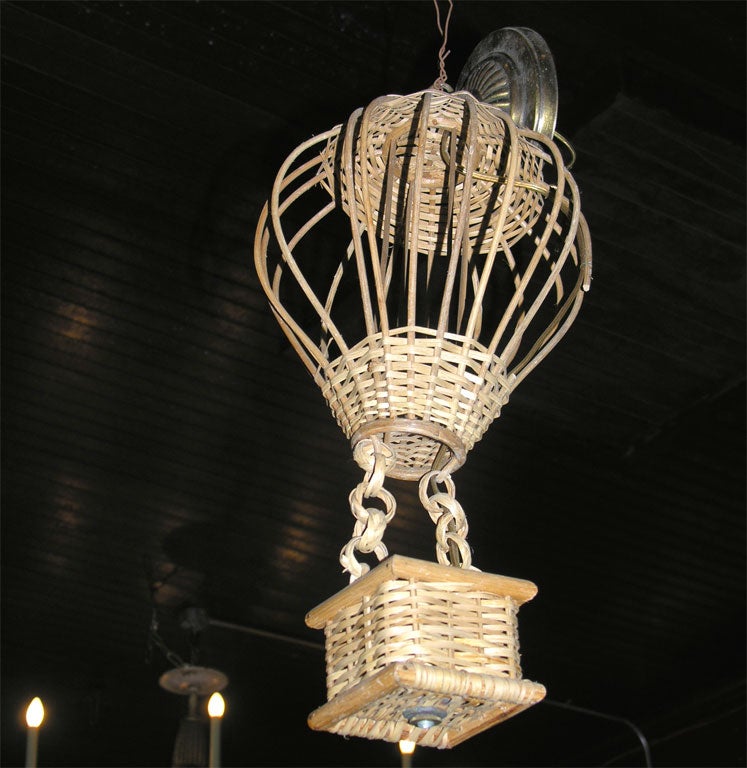 Pair of Tony Duquette Hot Air Balloon Lights