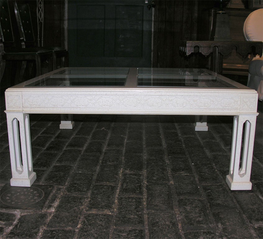 American Widdicomb Chinoiserie Fretwork Coffee Table