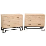 Pair of Bamboo Dressers