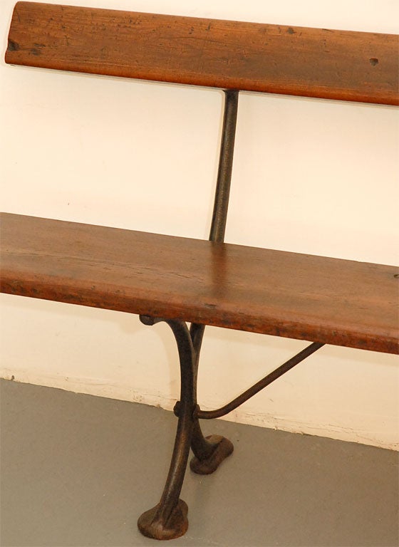 20th Century Industrial Railroad Bench