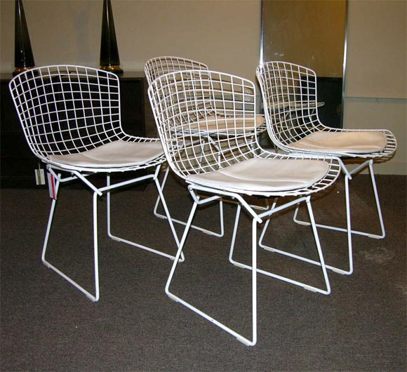 American Set of Four Harry Bertoia Chairs