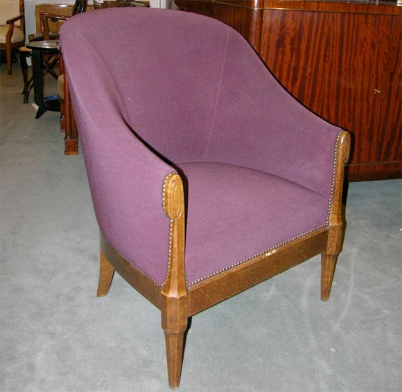 Oversied Art Deco club chair