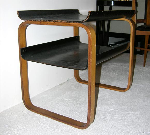 Birch Vintage Side Table in Manner of Alvar Aalto